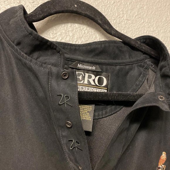 Zero Restriction USA ZR Microsuede Long Sleeve Mens Large Golf Jacket Pullover - Picture 2 of 7